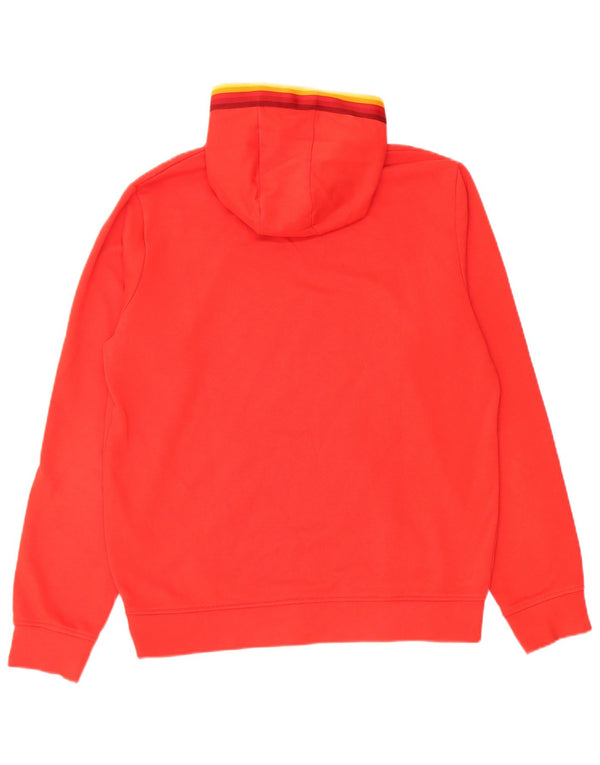 Felpa con cappuccio grafica da bambino Ellesse 15-16 anni in cotone color block rosso