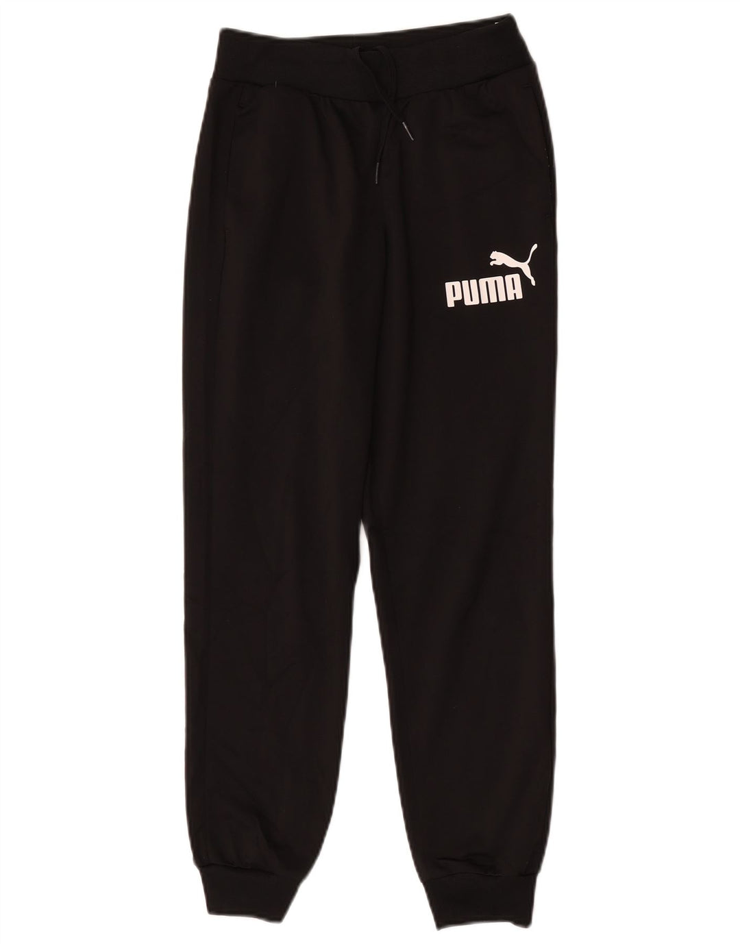 Pantaloni da tuta con grafica Puma da ragazzo, pantaloni da jogging, 11-12 anni, poliestere nero