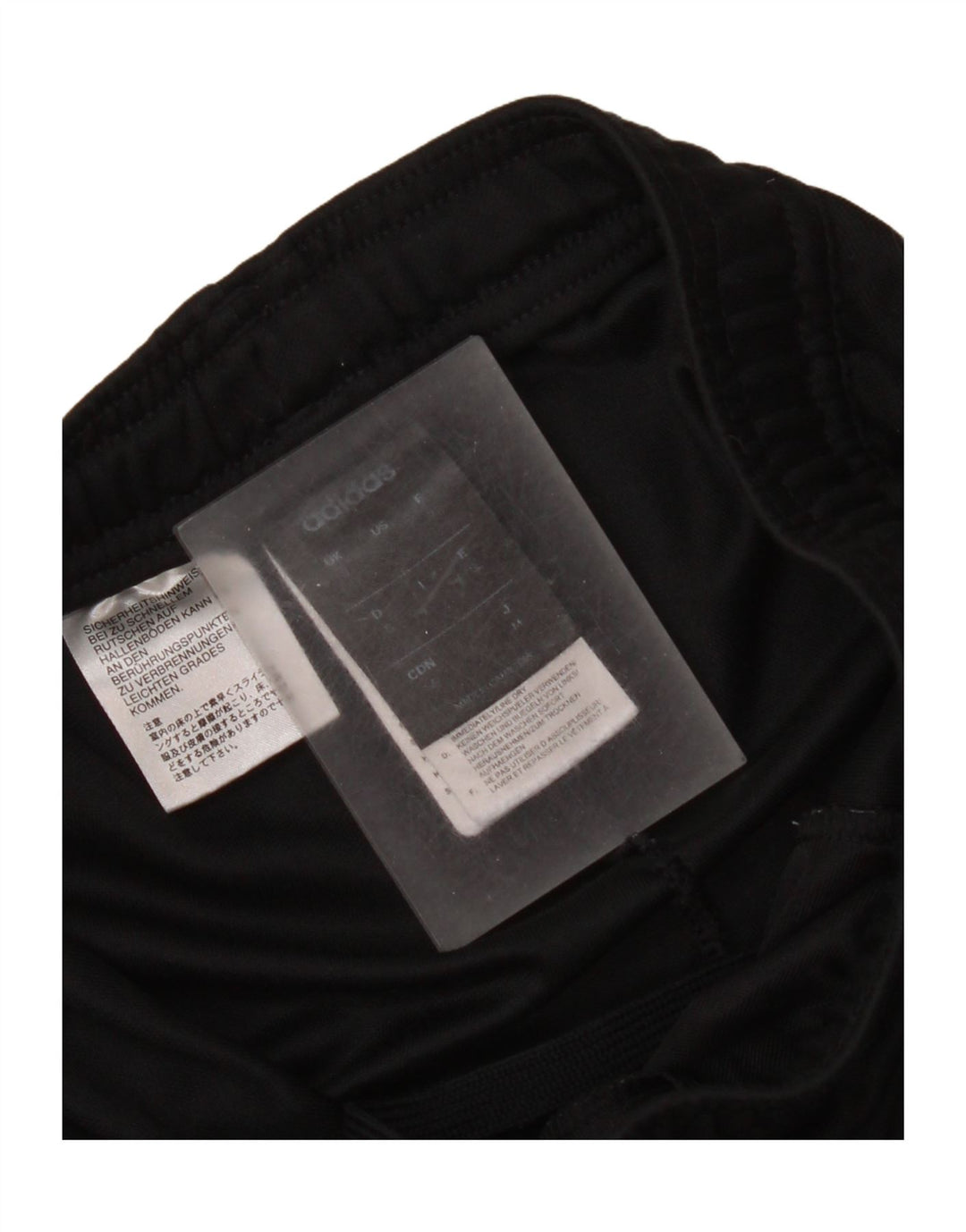 Pantaloni della tuta da donna Adidas UK 10 piccoli poliestere nero