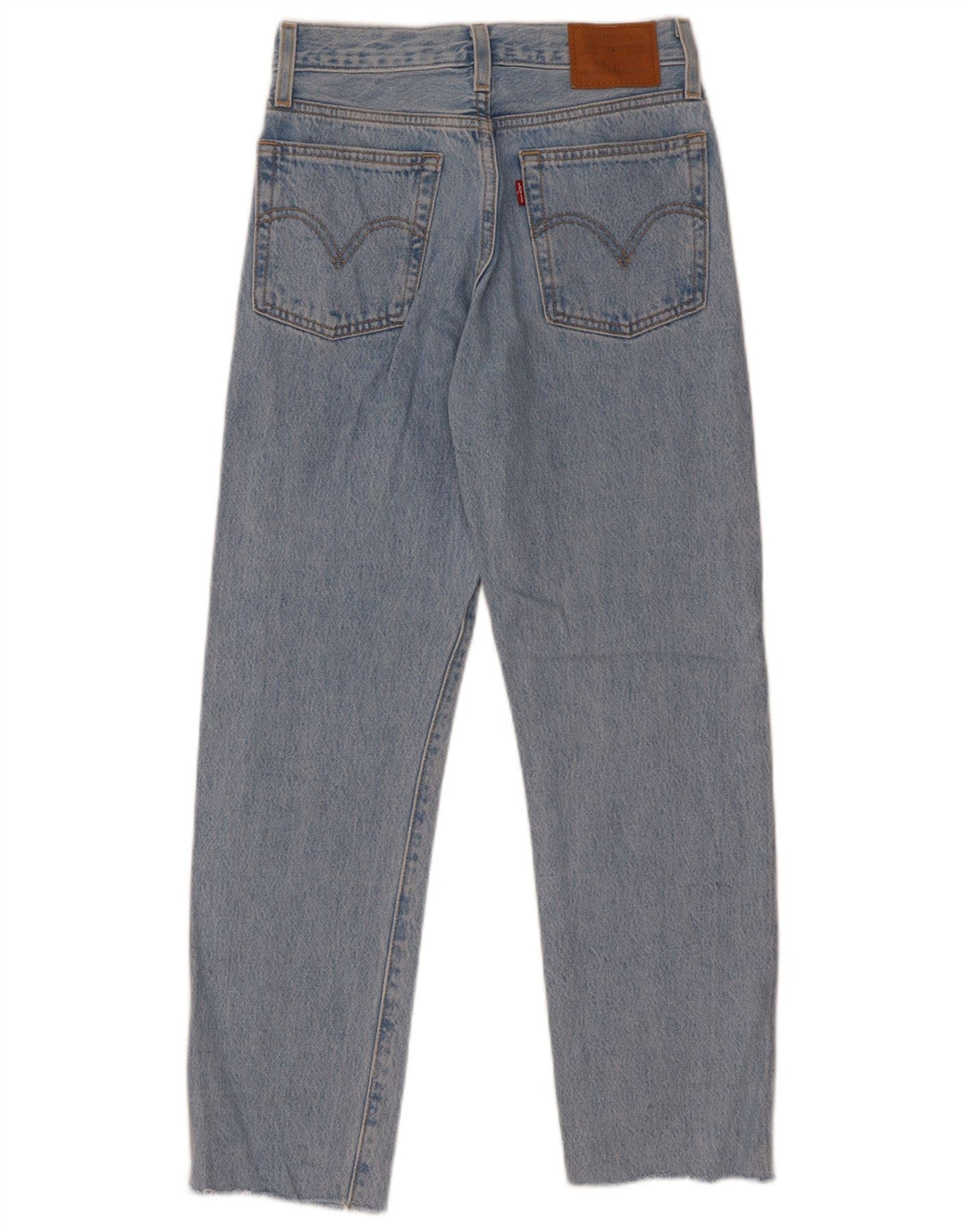 Jeans dritti con zeppa da donna Levi's W24 L28 cotone blu