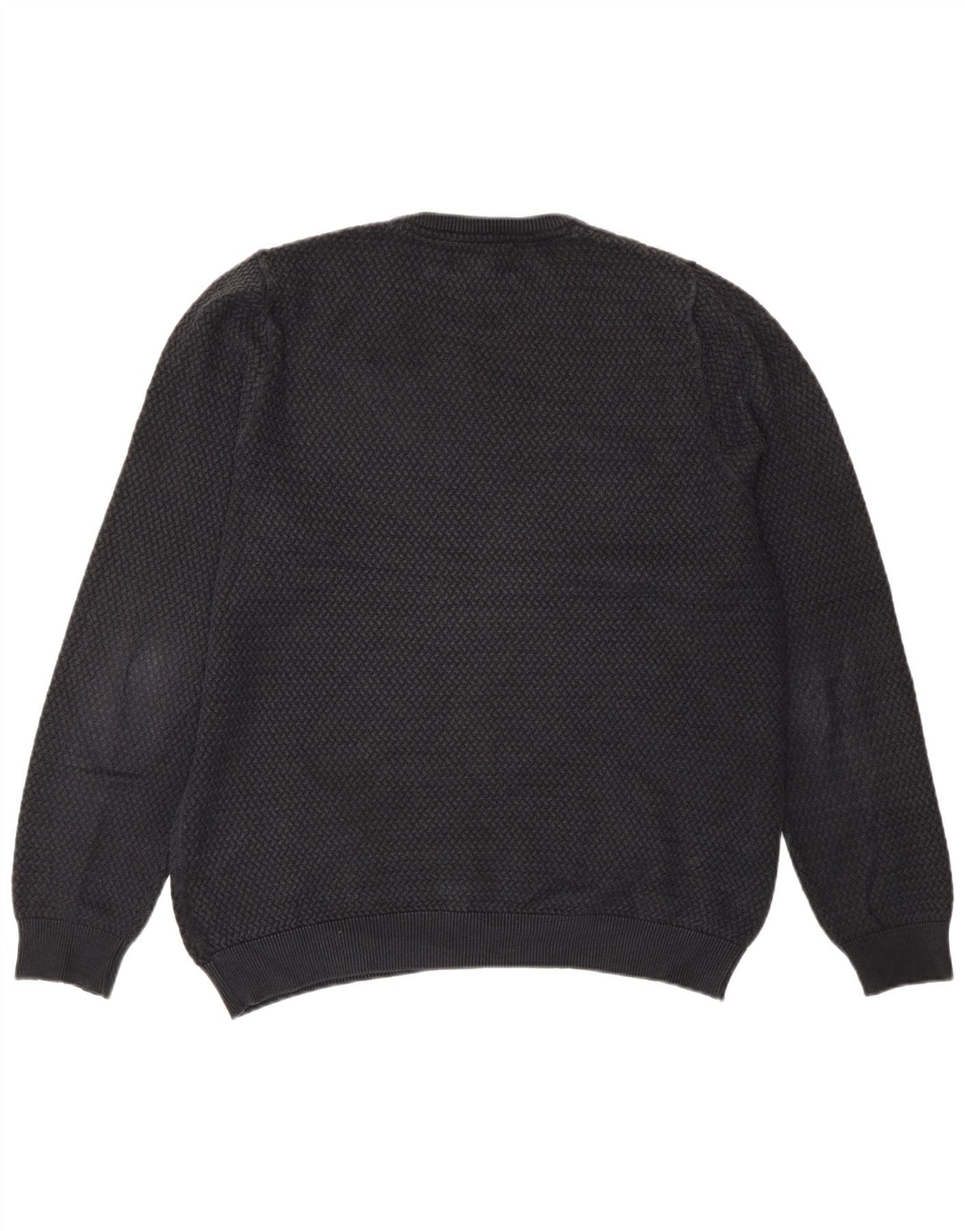 Maglione maglione girocollo vestibilità regolare da uomo Marks & Spencer grande nero