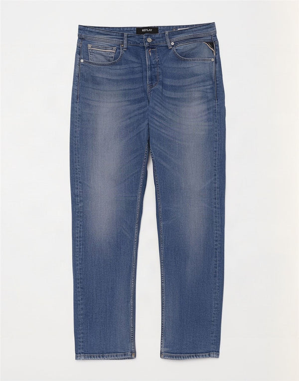 Replay Jeans Grover Slim da uomo W33 L29 in cotone blu