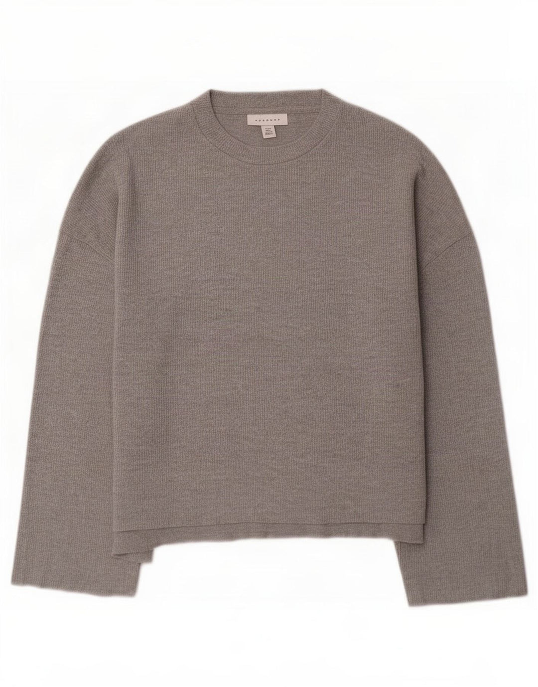 Topshop Top oversize da donna manica 3/4 UK 10 piccolo grigio