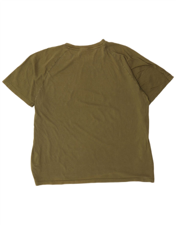 T-shirt da uomo Adidas Top 2XL cotone kaki
