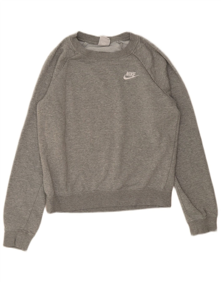 Felpa da donna Nike Jumper UK 6 XS in cotone grigio