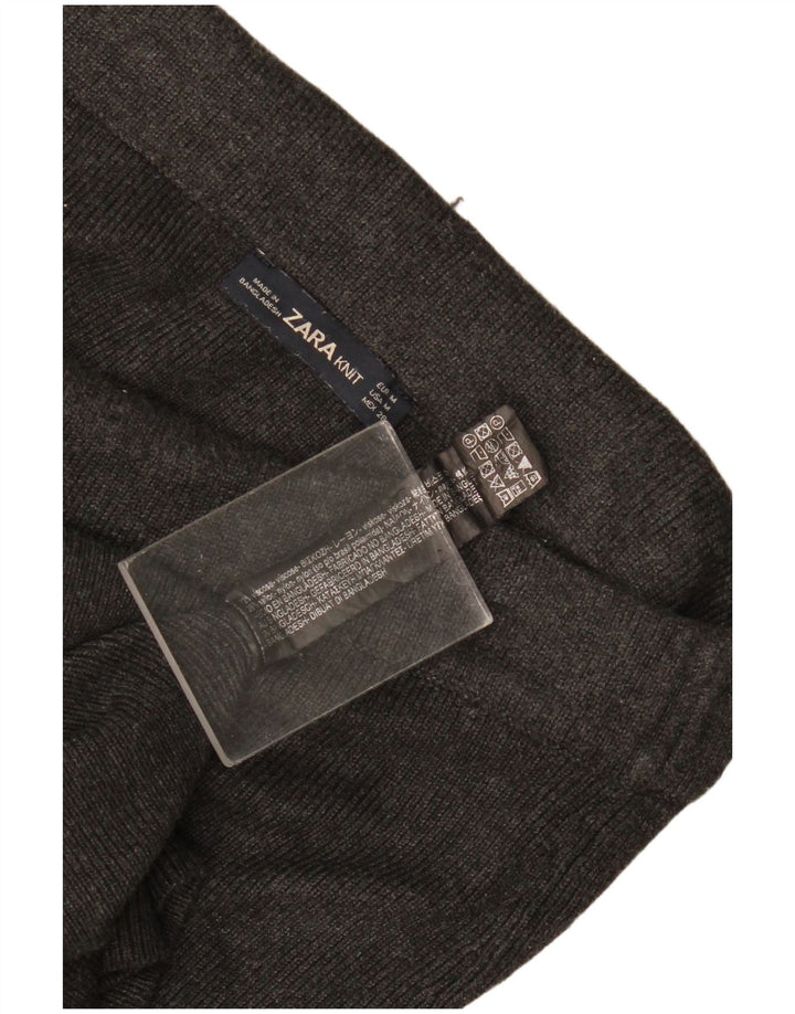 Gonna dritta in maglia Zara da donna media W28 viscosa grigia