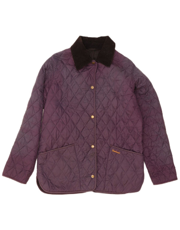 Giacca trapuntata da donna Barbour UK 12 Poliestere viola medio