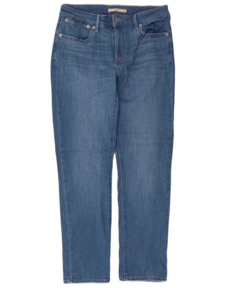 LEVI'S Jeans 712 Slim da Donna W31 L30 Blu Cotone