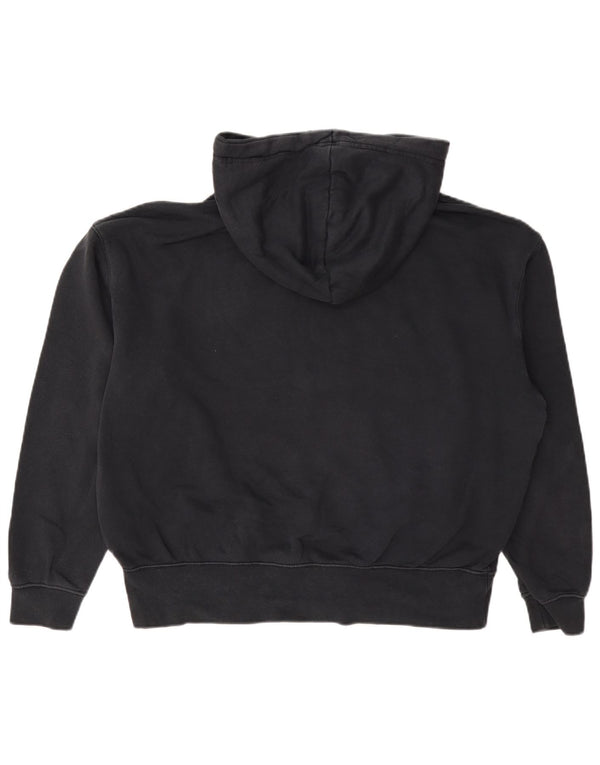 Felpa con cappuccio oversize da donna Nike UK 10 piccola in cotone grigio