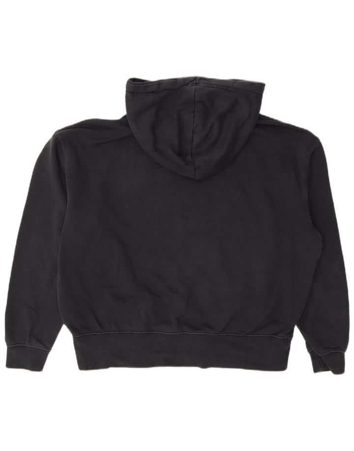 Felpa con cappuccio oversize da donna Nike UK 10 piccola in cotone grigio
