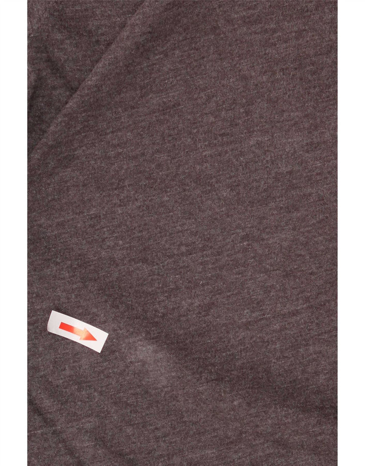 T-shirt grafica da uomo Lotto Top in cotone grigio medio