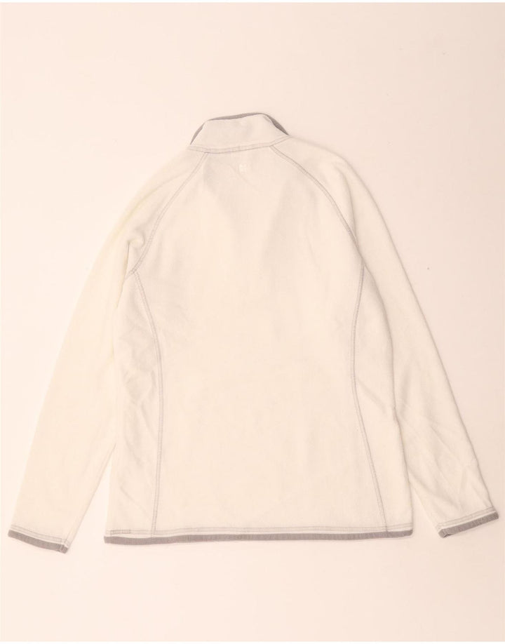 Maglione in pile da donna con collo con zip Mountain Warehouse UK 12 medio bianco