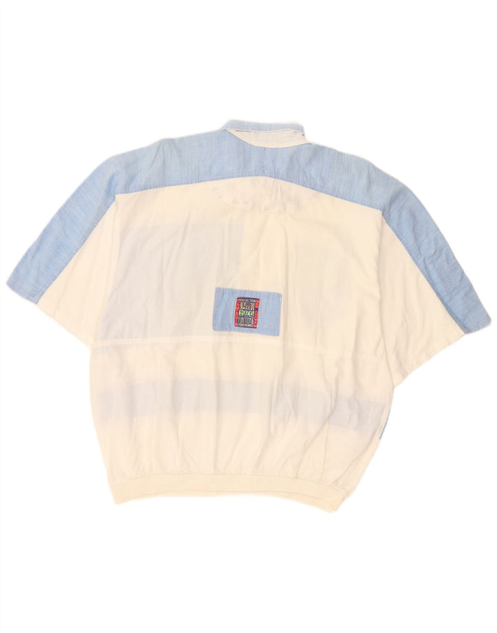 Camicia pullover grafica a maniche corte da uomo Chewan, taglia unica, colore bianco