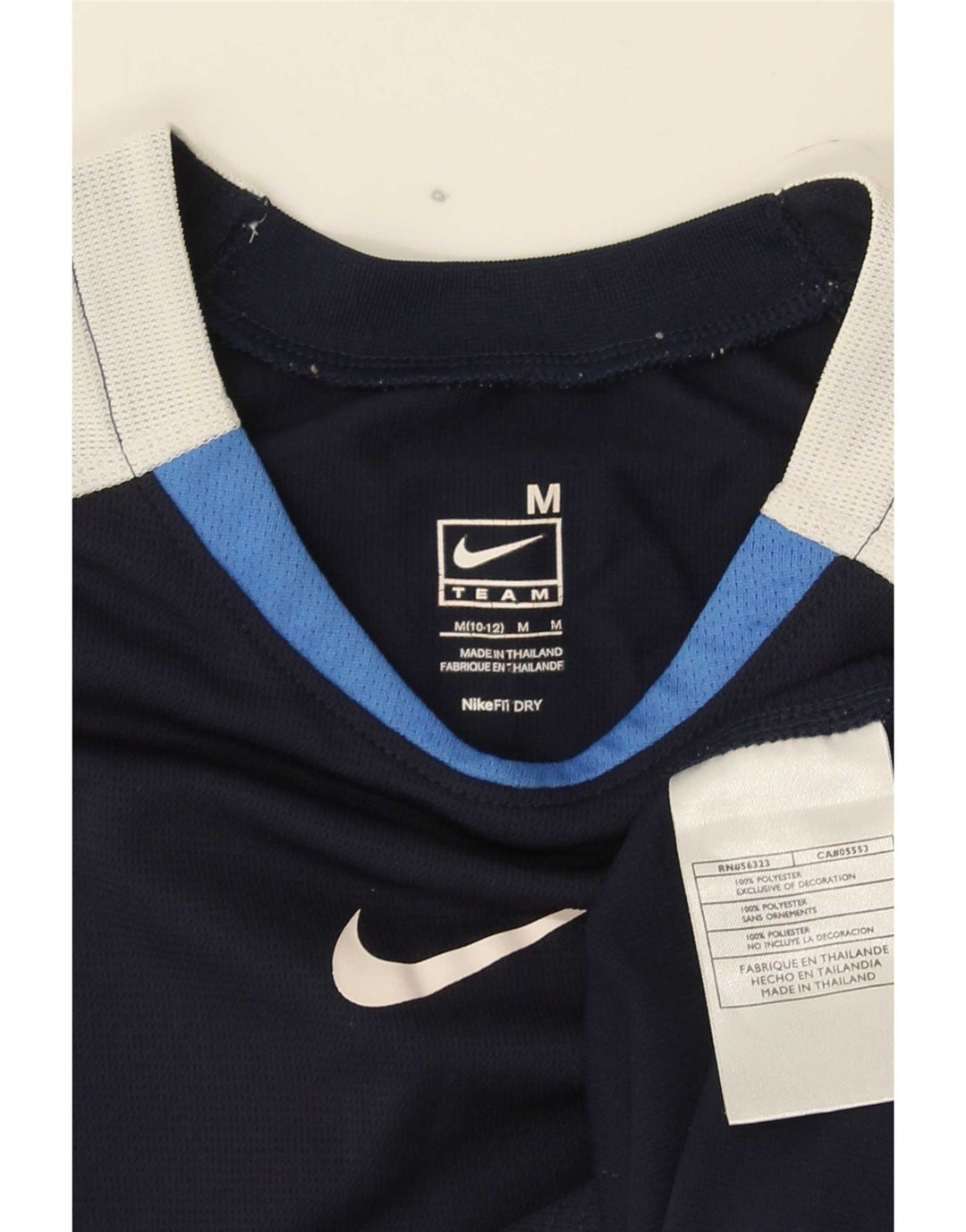 Canotta grafica Nike da bambino, 10-11 anni, color block blu navy medio