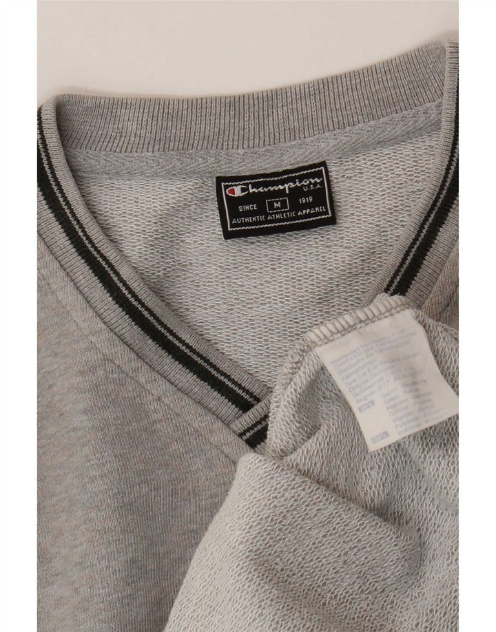 Felpa da uomo Champion in cotone grigio medio