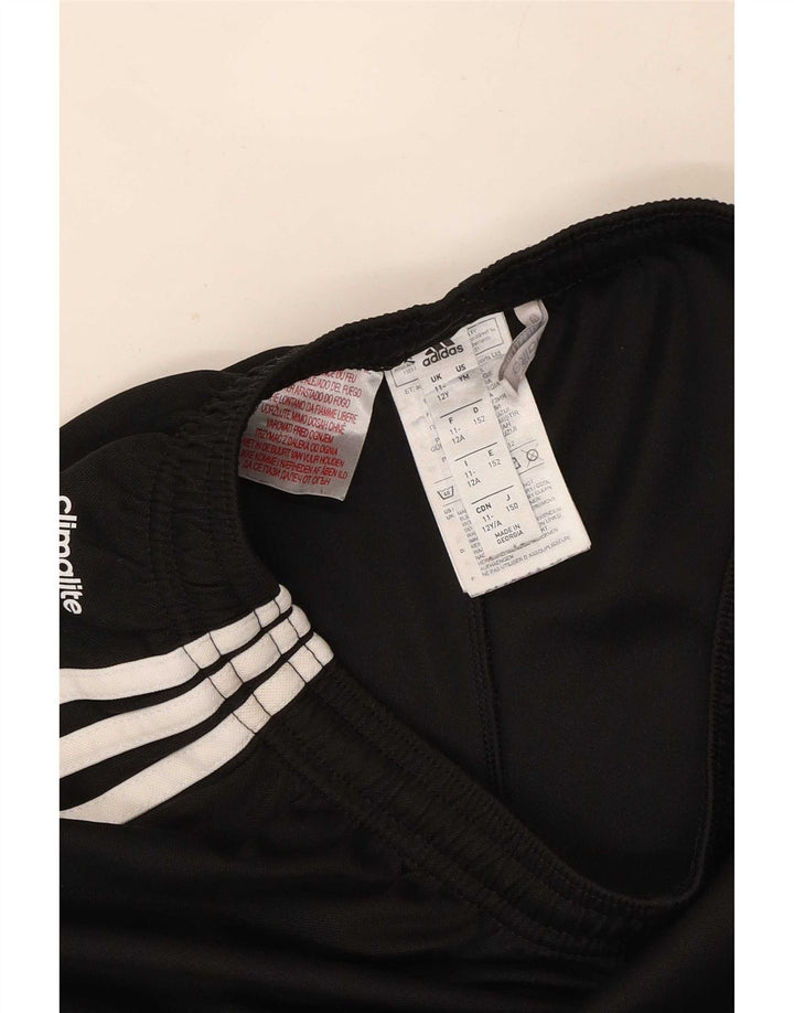 Pantaloncini sportivi Adidas Climalite da ragazzo 11-12 anni in poliestere nero