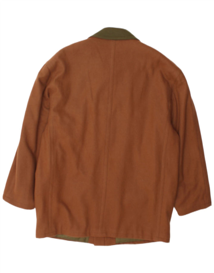 Soprabito vintage da uomo UK 40 grande color block marrone