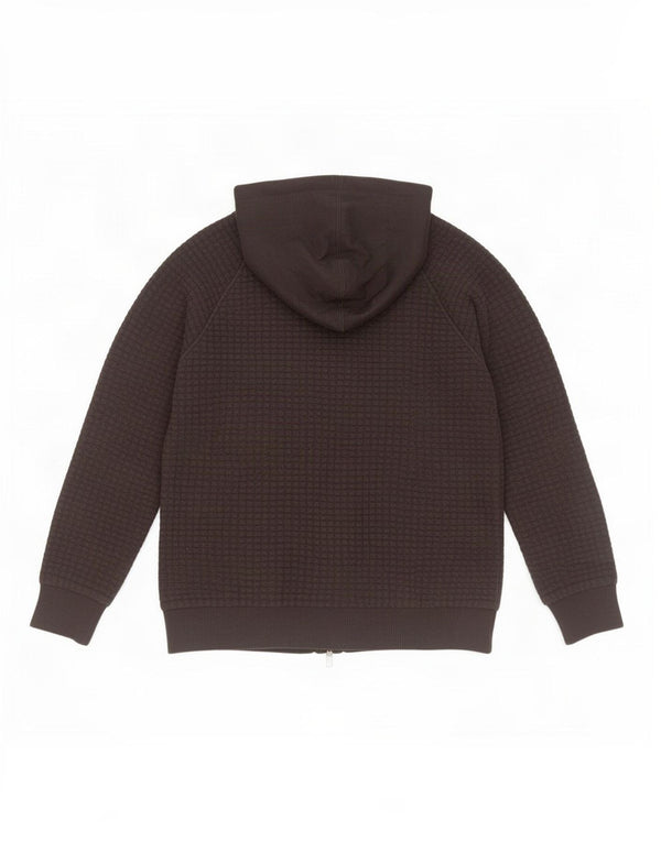 Maglione con cappuccio e zip da donna Reebok UK 12/14 cotone nero medio