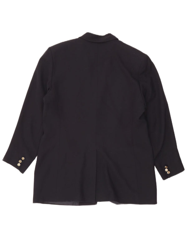 Giacca Blazer 2 Bottoni Donna Valentino IT 50 XL Blu Navy Viscosa