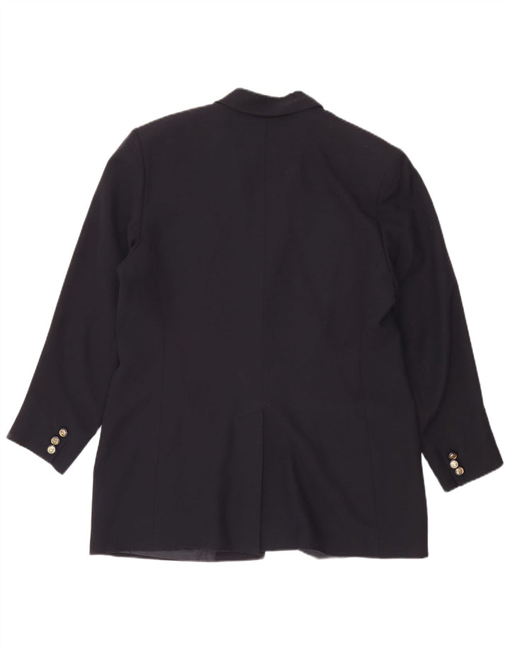 Giacca Blazer 2 Bottoni Donna Valentino IT 50 XL Blu Navy Viscosa