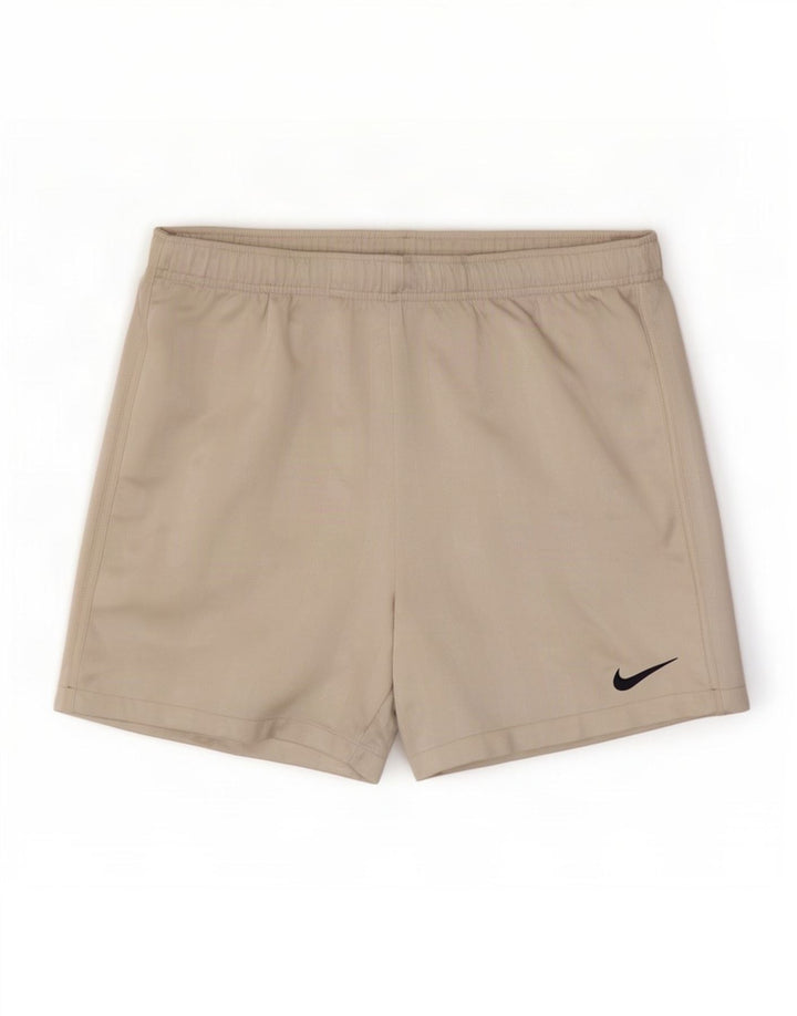 Pantaloncini sportivi Nike Dri Fit da uomo in poliestere gessato grigio medio