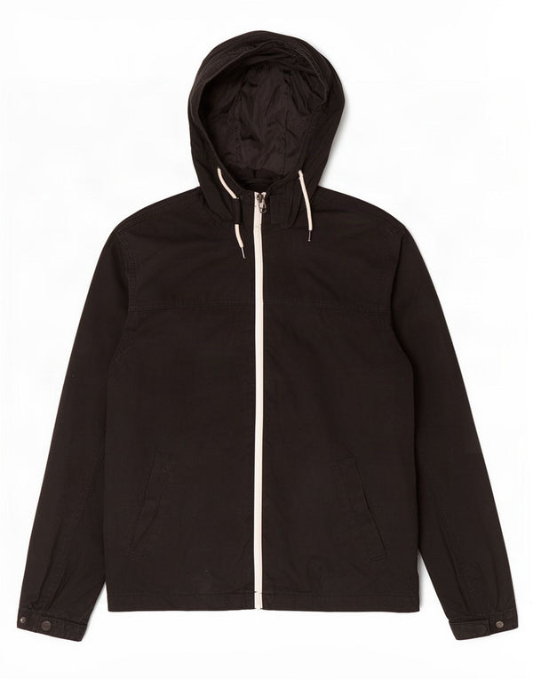 Giacca bomber con cappuccio da uomo Jack & Jones UK 40 grande cotone nero