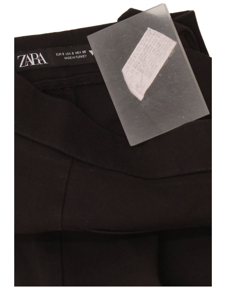 Pantaloni casual Bootcut da donna Zara piccoli W26 L25 cotone nero