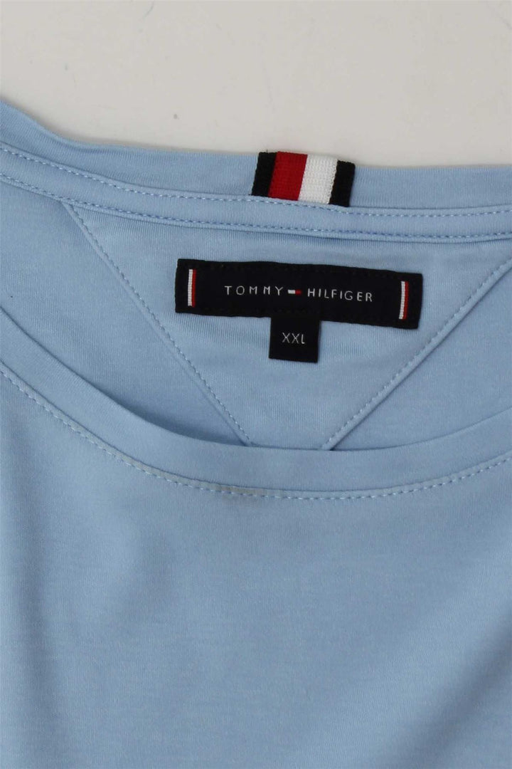 TOMMY HILFIGER Mens T-Shirt Top 2XL Blue Cotton