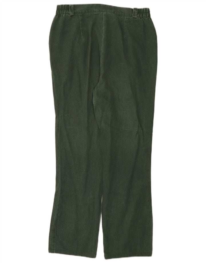 Pantaloni casual dritti da donna Alphorn EU 42 Large W30 L28 Cotone verde