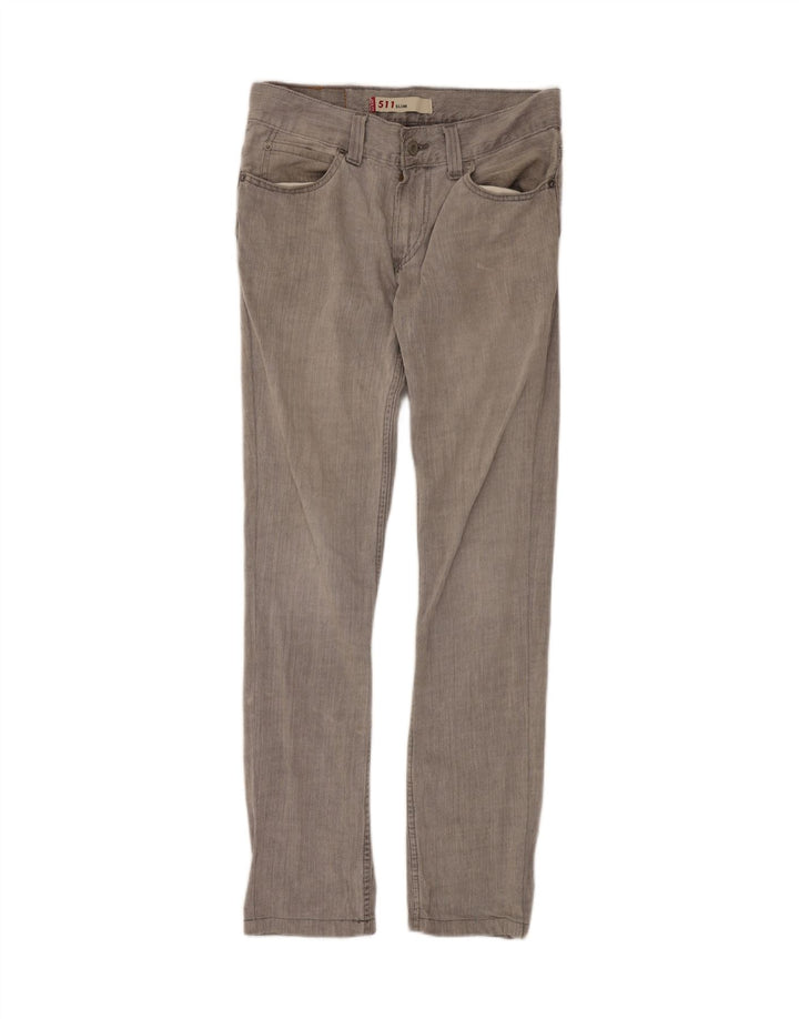 LEVI'S Womens 511 Slim Jeans W32 L34 Grey Vintage Levi's and Second-Hand Levi's from Messina Hembry 