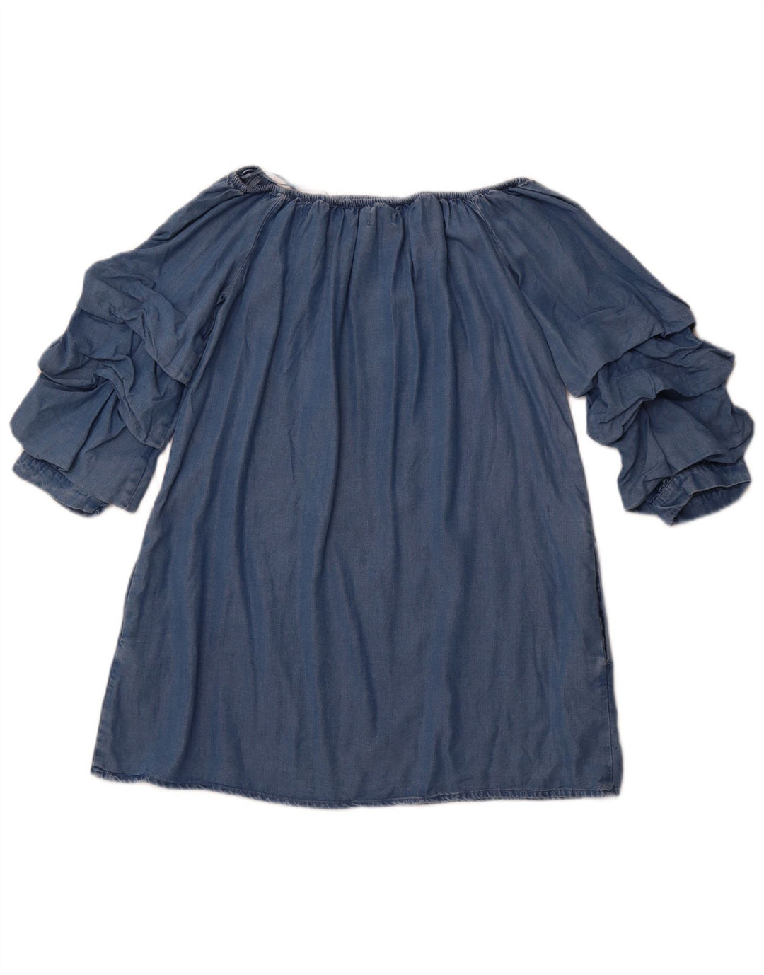 Top ZARA da donna con spalle scoperte e maniche a 3/4 UK 12 Blu medio