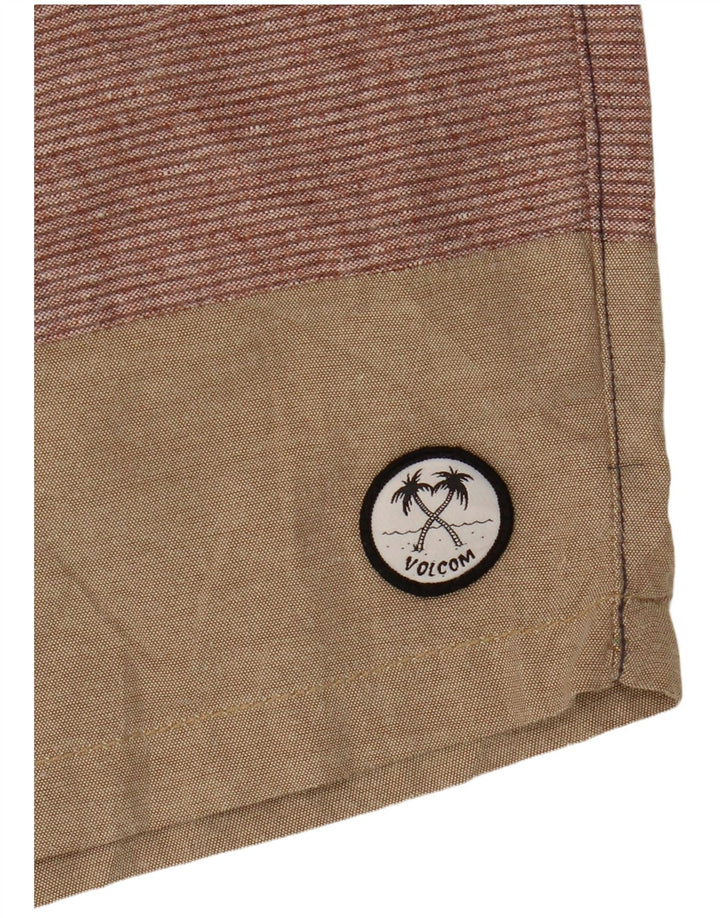 Pantaloncini casual da uomo Volcom W32 cotone color block medio multicolore