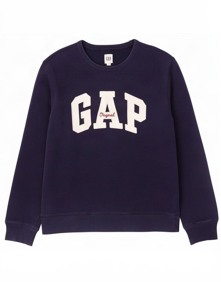 Gap Felpa grafica da uomo Maglione piccolo in cotone blu navy