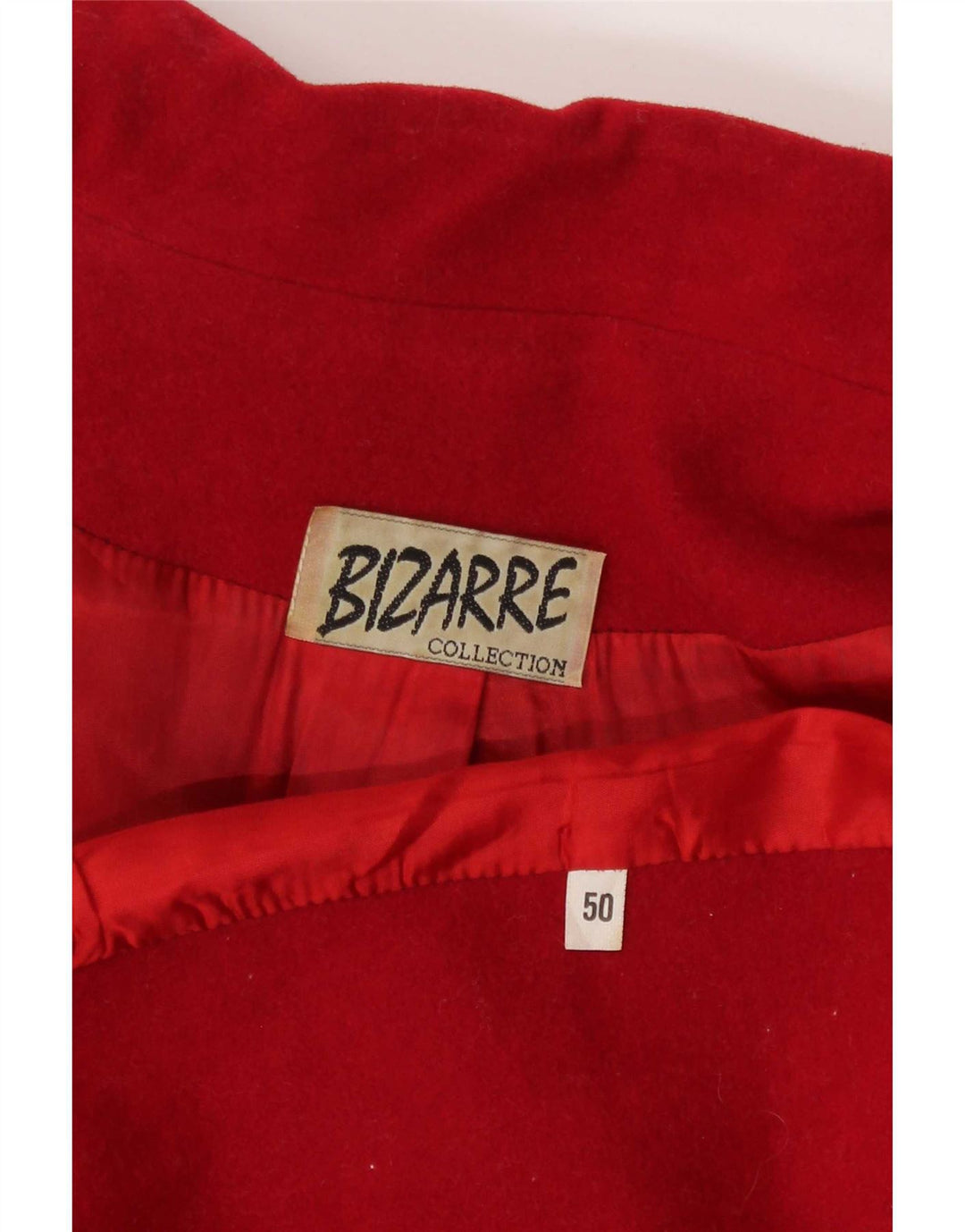 Giacca blazer doppiopetto vintage da donna IT 50 XL Rossa