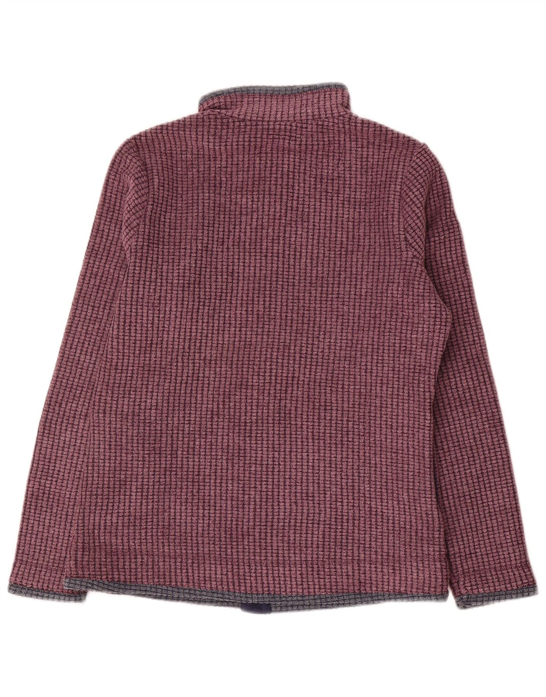 Giacca in pile oversize da donna Weird Fish UK 10 Small Bordeaux Poliestere