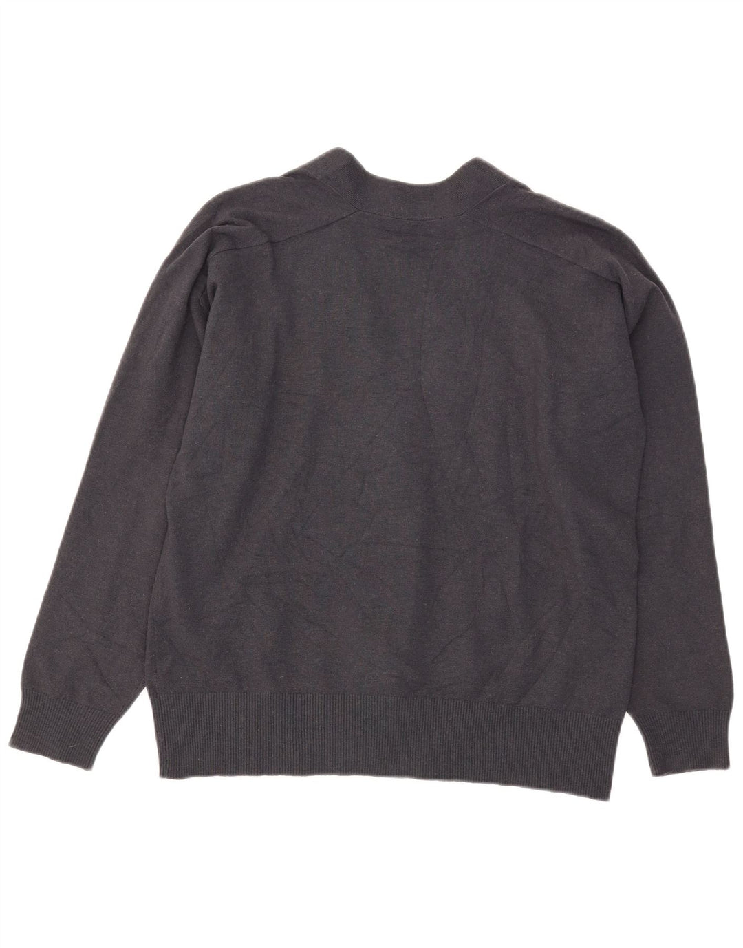 Maglione cardigan oversize da donna Zara UK 10 piccolo acrilico blu navy