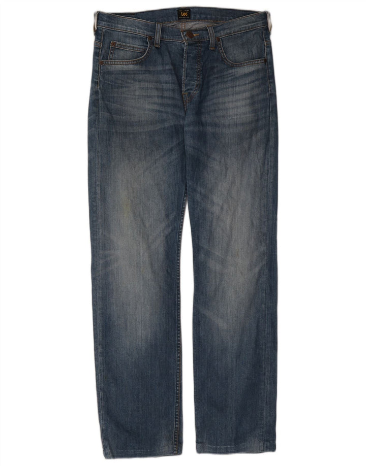 Jeans dritti da uomo LEE Powell W31 L30 in cotone blu