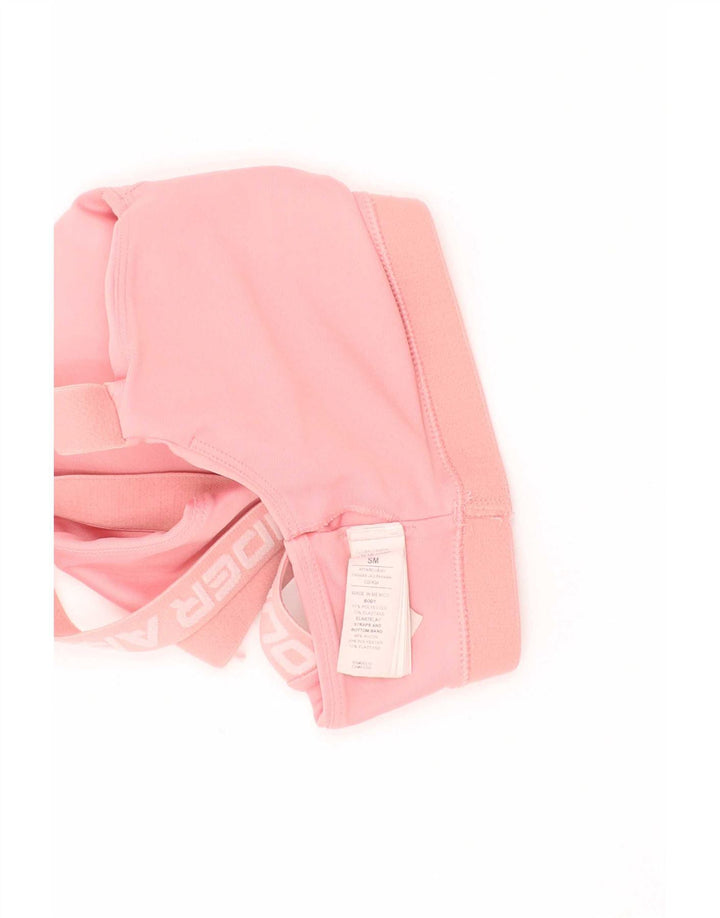 Top grafico da donna Under Armour piccolo/medio rosa colorblock sportivo