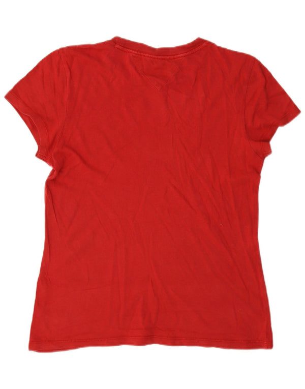 T-shirt grafica da donna Tommy Hilfiger Top UK 10 piccola rossa
