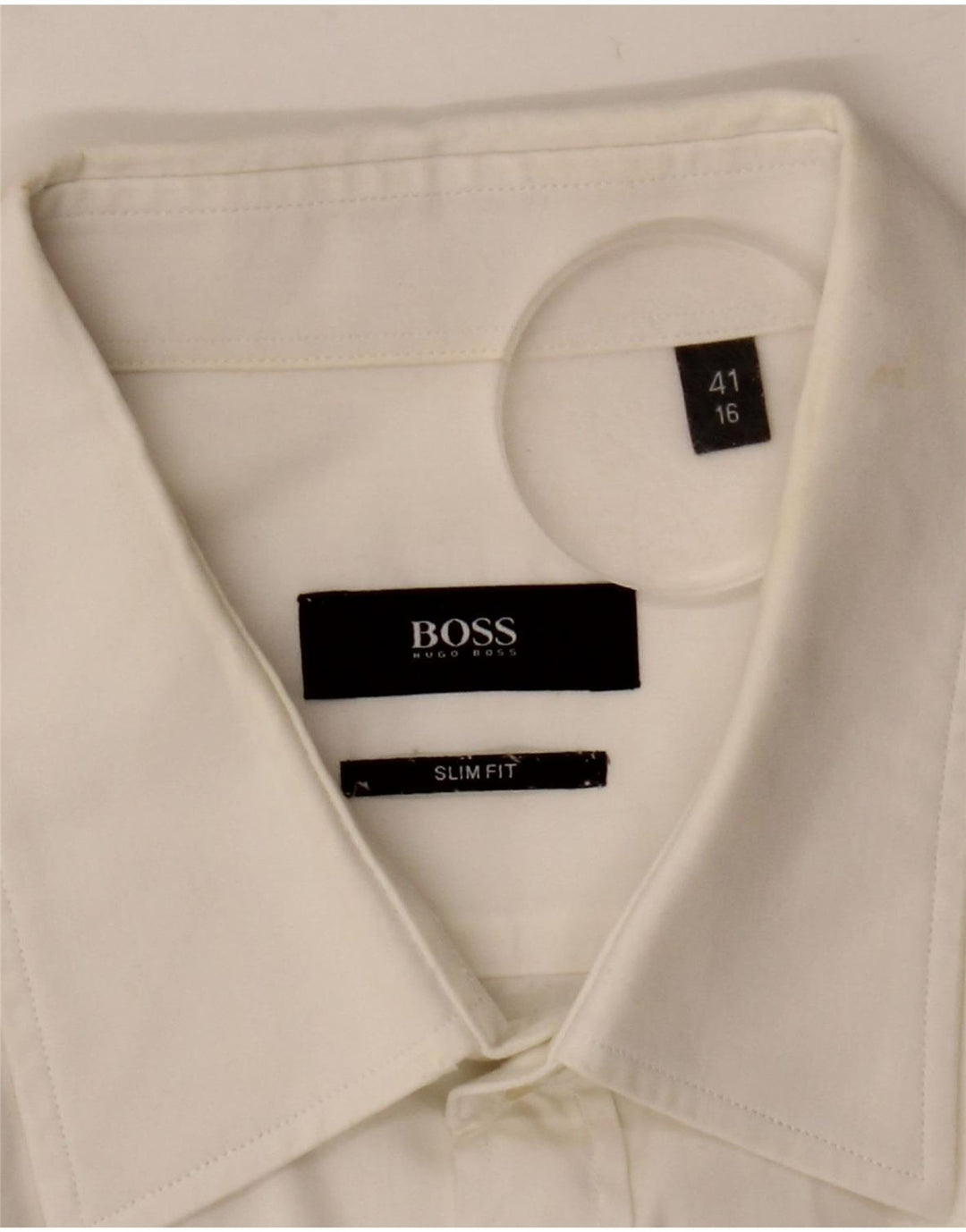 Camicia slim fit da uomo Hugo Boss Large bianca