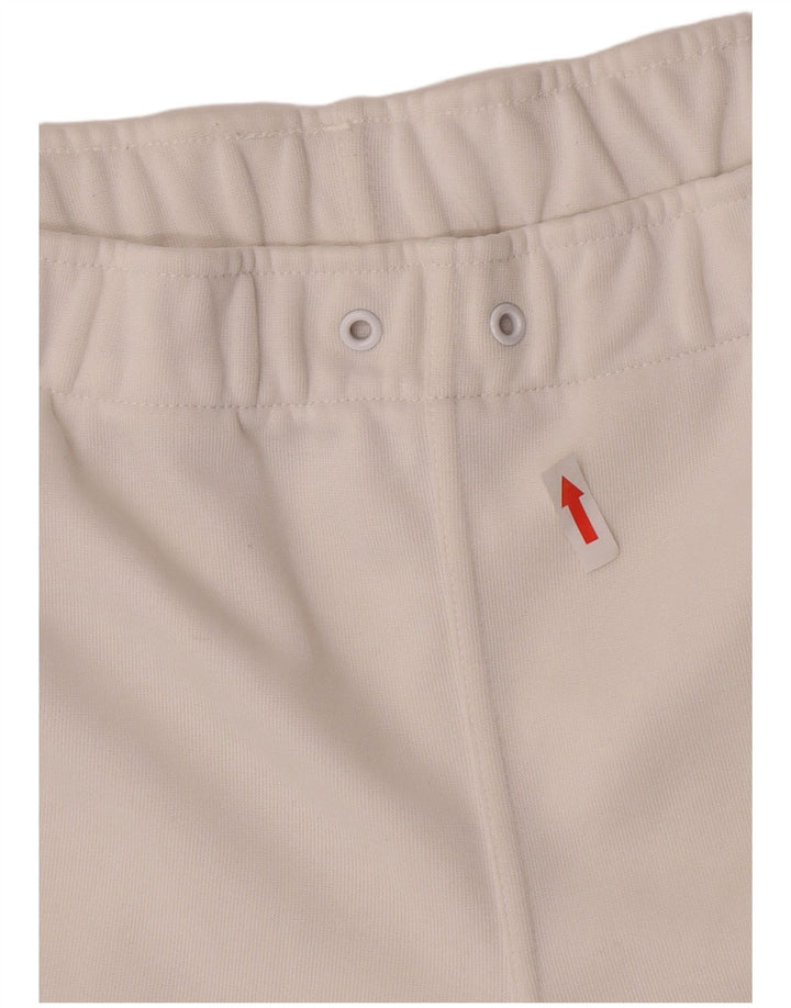 Pantaloncini sportivi da uomo Adidas grandi bianchi in poliestere