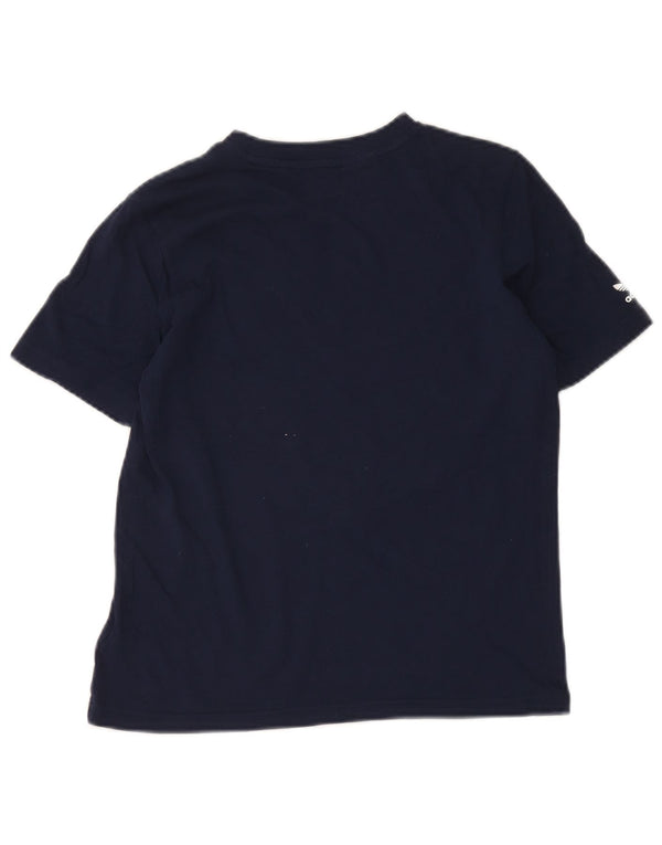 Maglietta grafica Adidas da ragazzo, 11-12 anni, in cotone blu navy