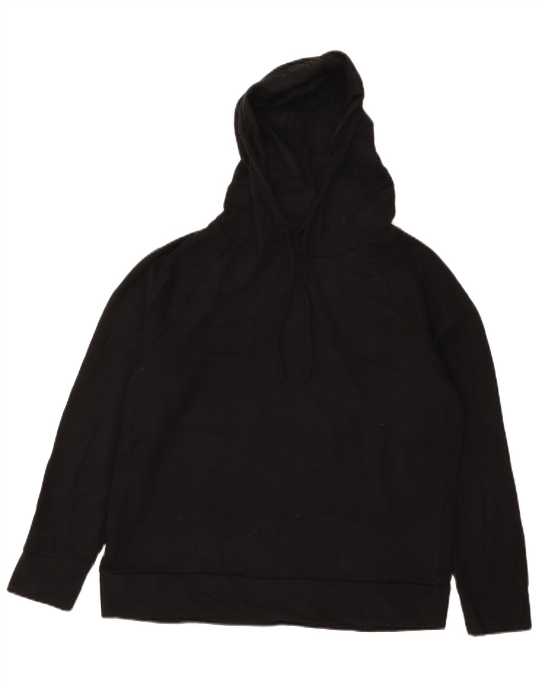 Felpa con cappuccio da donna vestibilità ampia Eddie Bauer UK 14 poliestere nero medio