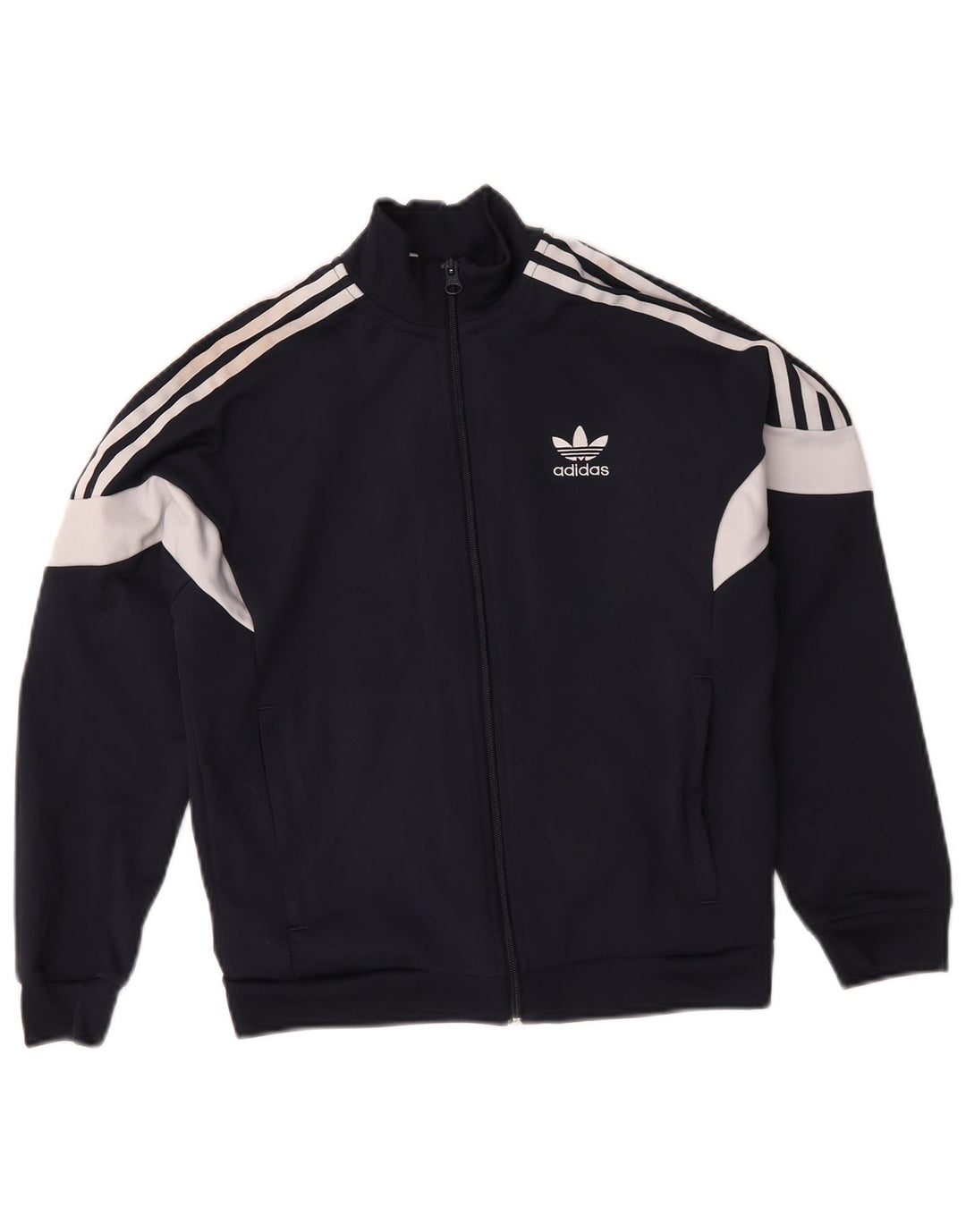 Giacca da tuta da ragazzo Adidas 11-12 anni Blu Navy Colourblock