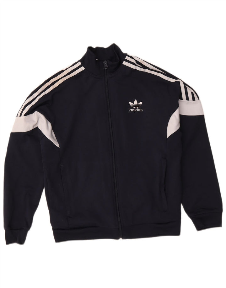 Giacca da tuta da ragazzo Adidas 11-12 anni Blu Navy Colourblock
