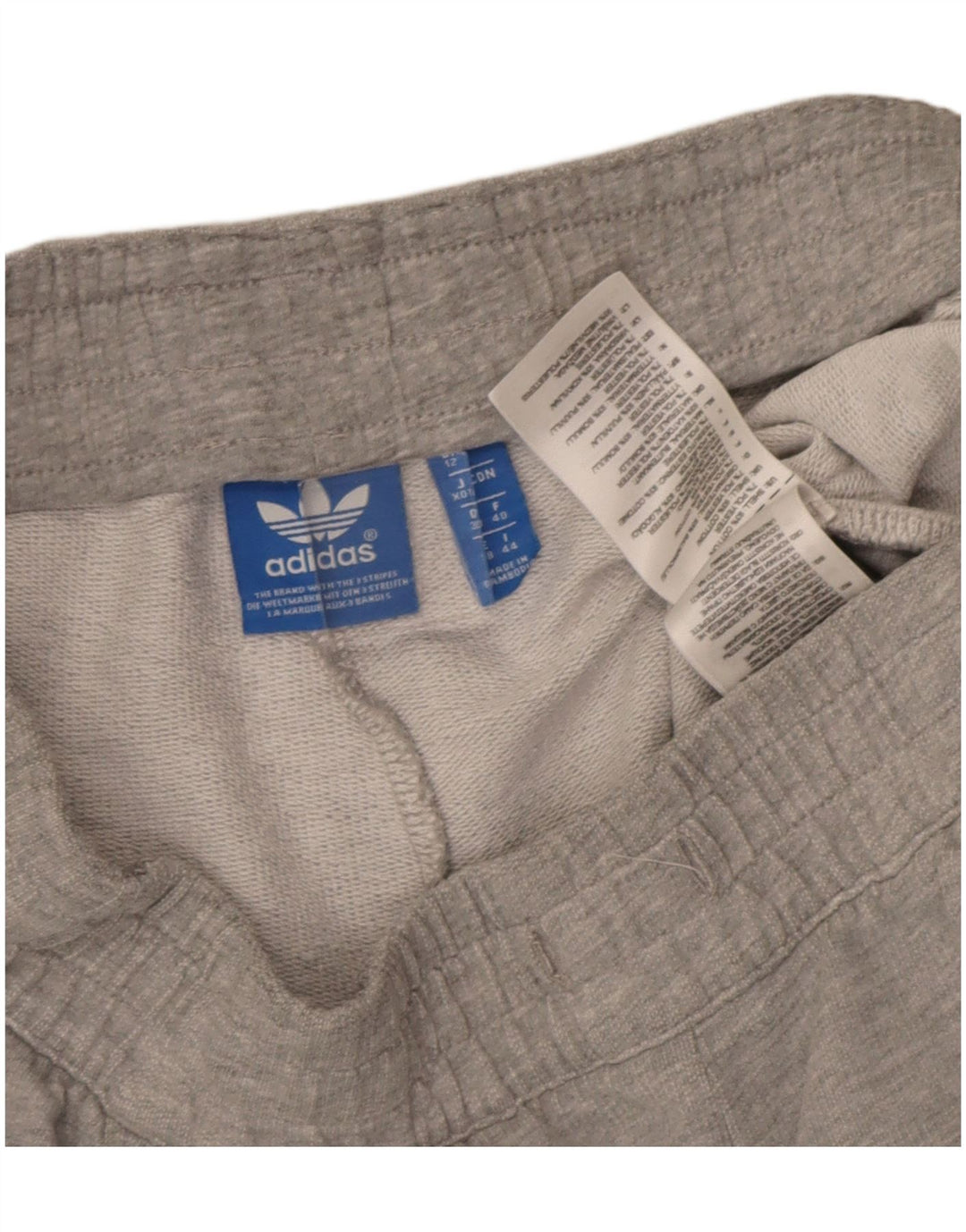 Pantaloncini sportivi Adidas da donna UK 12 cotone grigio medio