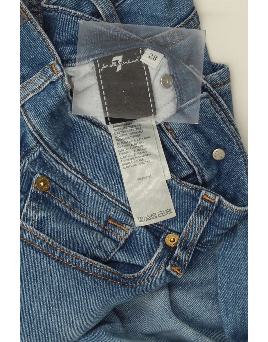 7 For All Mankind Jeans slim da donna W28 L28 Cotone blu