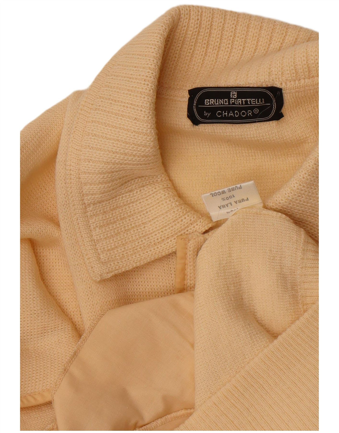 Maglione cardigan da uomo vintage in lana beige medio