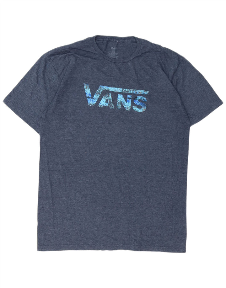 T-shirt grafica da uomo VANS Top Large blu navy