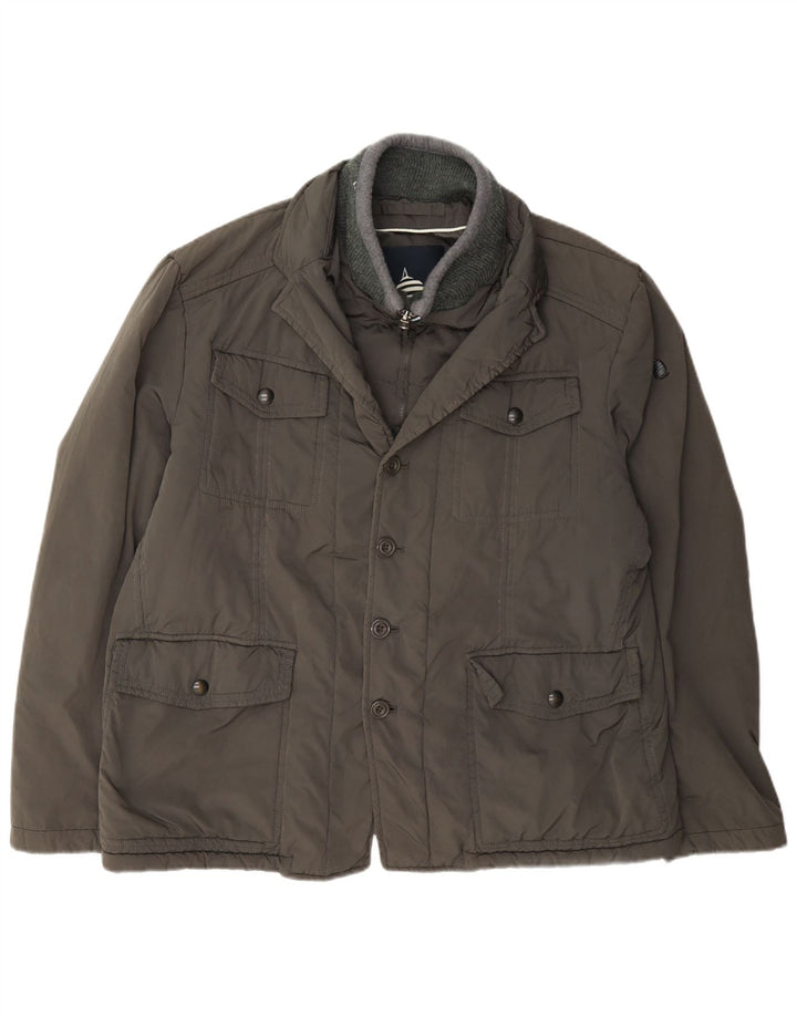 Marina Yachting Giacca da uomo Utility UK 40 Large Grigio Poliestere